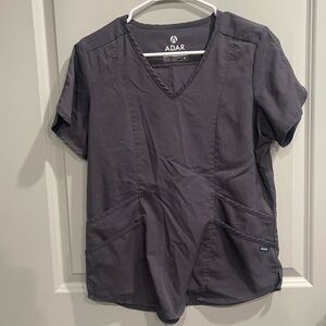 Pewter Colored Scrub Top & Bottom